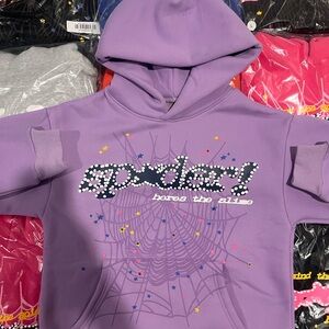 Purple Açaí Sp5der Hoodie (SMALL🌟)